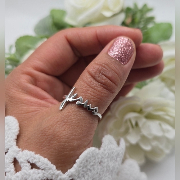 ❤️ MY JESUS STERLING SILVER RING - Picture 7 of 8